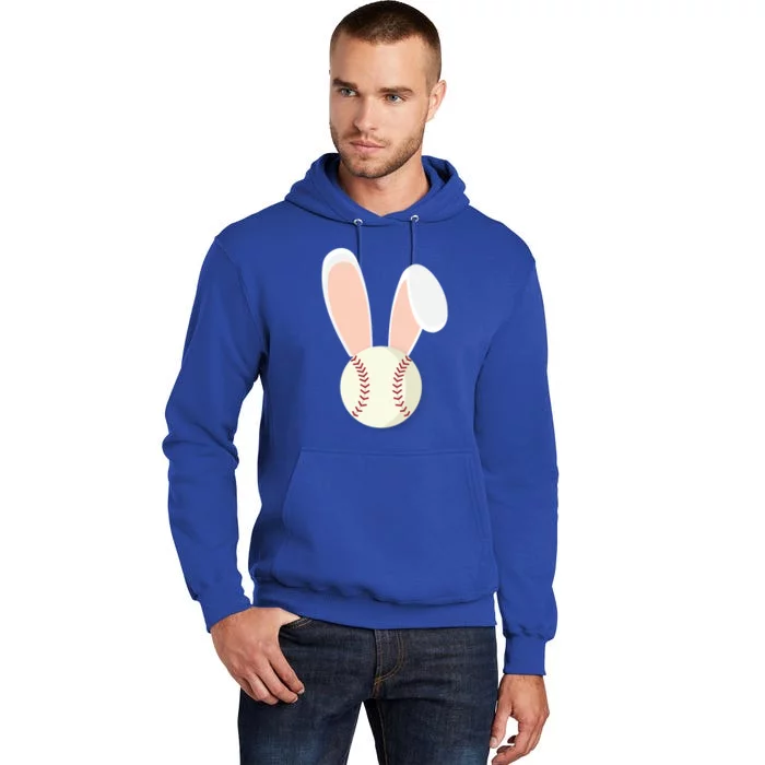 Easter Rabbit Bunny Ears Baseball Sports Holiday Gift Tall Hoodie