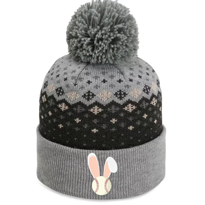 Easter Rabbit Bunny Ears Baseball Sports Holiday Gift The Baniff Cuffed Pom Beanie