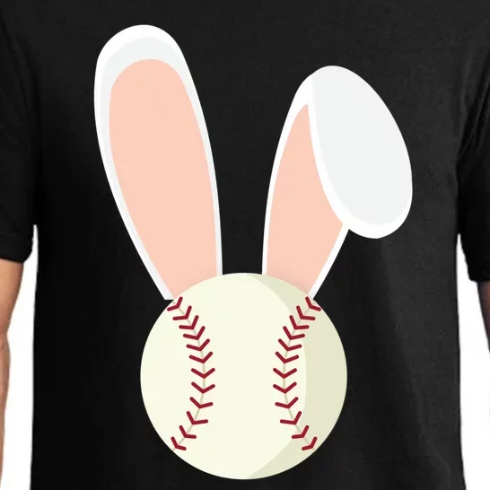 Easter Rabbit Bunny Ears Baseball Sports Holiday Gift Pajama Set