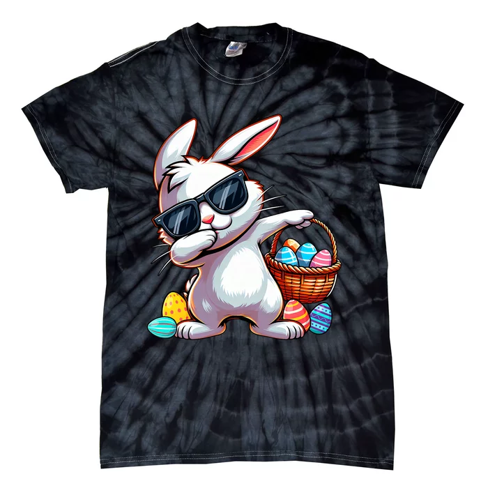 Easter Rabbit Bunny Egg Hunting Tie-Dye T-Shirt