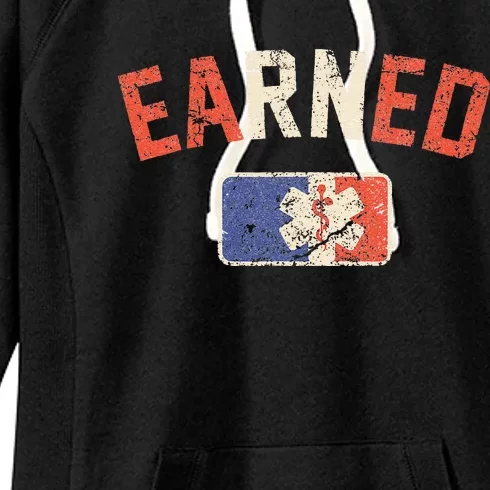 EaRNed RN Baseball Style Gift For Nurse Women's Fleece Hoodie