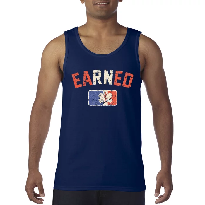 EaRNed RN Baseball Style Gift For Nurse Tank Top