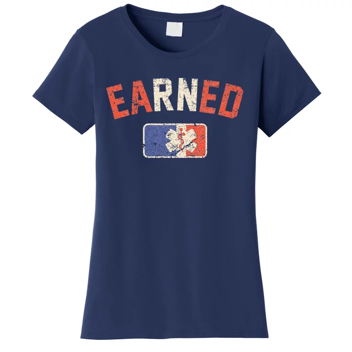 EaRNed RN Baseball Style Gift For Nurse Women's T-Shirt