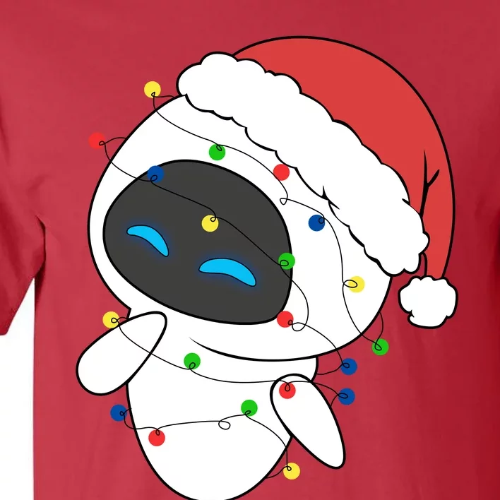 Eve Robot Christmas Lights Eve Robot Very Merry Xmas Party Matching Tall T-Shirt