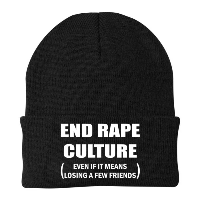 End Rape Culture Even If It Means Losing A Few Friends Knit Cap Winter Beanie