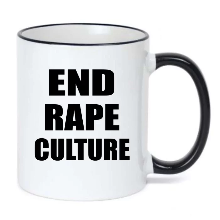 End Rape Culture Black Color Changing Mug