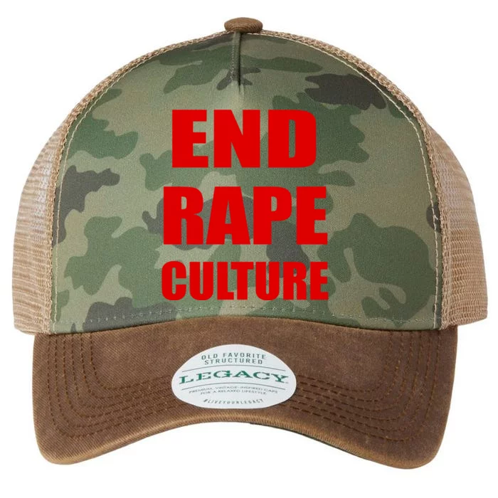 End Rape Culture Red Imprint Legacy Tie Dye Trucker Hat