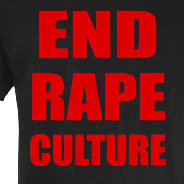 End Rape Culture Red Imprint Garment-Dyed Heavyweight T-Shirt