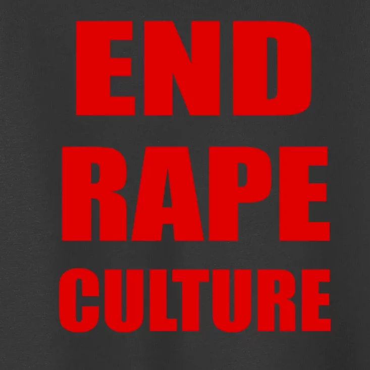 End Rape Culture Red Imprint Toddler T-Shirt