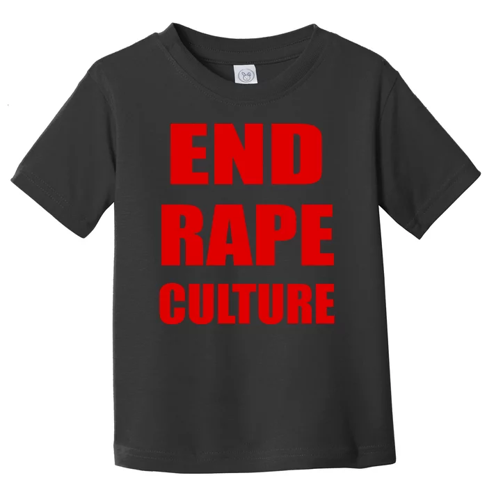 End Rape Culture Red Imprint Toddler T-Shirt