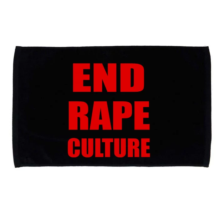 End Rape Culture Red Imprint Microfiber Hand Towel