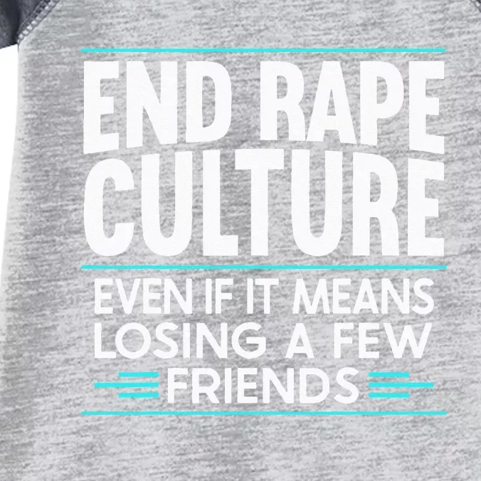 End Rape Culture Sexual Assault Awareness Stop The Violence Infant Baby Jersey Bodysuit