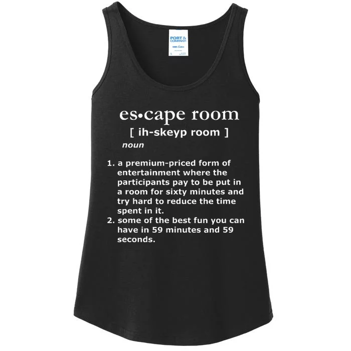 Escape Room Definition Ladies Essential Tank