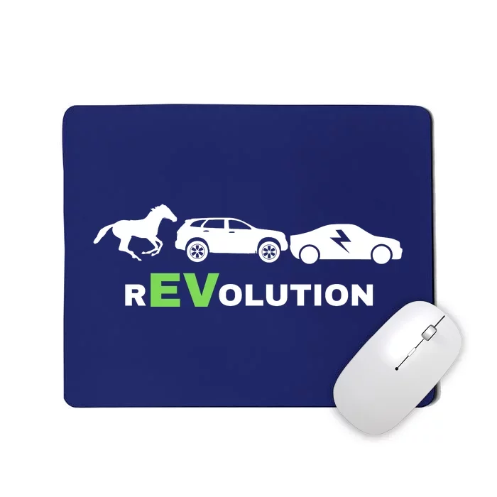 EV Revolution, Drive ECars EV Life Funny Electric Vehicle Mousepad