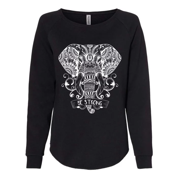 Elephant Reiki Dala And Yoga Native American Meditation Gift Womens California Wash Sweatshirt