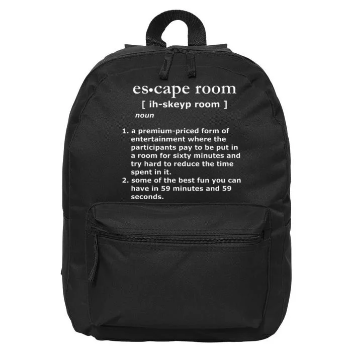 Escape Room Definition 16 in Basic Backpack