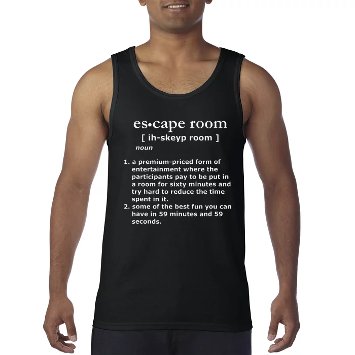 Escape Room Definition Tank Top