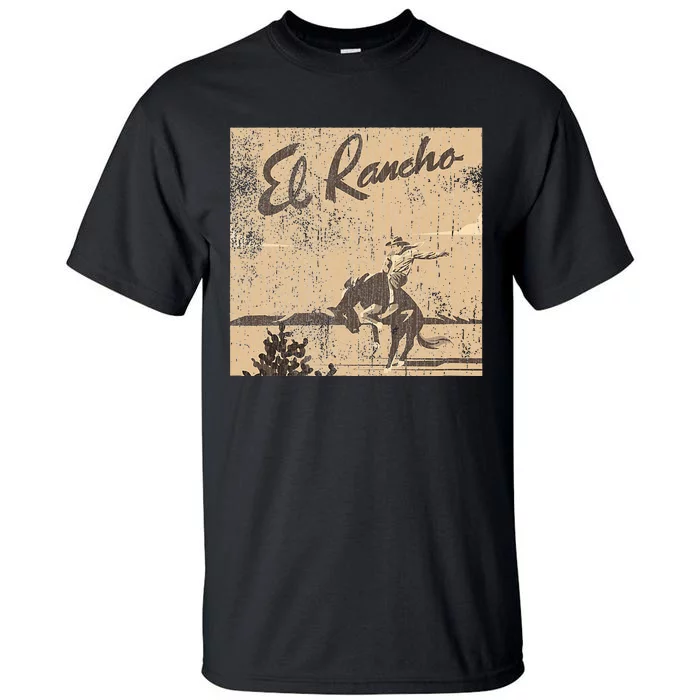 El Rancho Drivein Theatre Vintage Design San Jose Tall T-Shirt