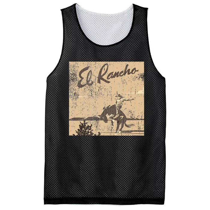 El Rancho Drivein Theatre Vintage Design San Jose Mesh Reversible Basketball Jersey Tank