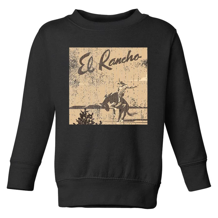 El Rancho Drivein Theatre Vintage Design San Jose Toddler Sweatshirt