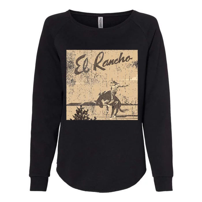 El Rancho Drivein Theatre Vintage San Jose Womens California Wash Sweatshirt