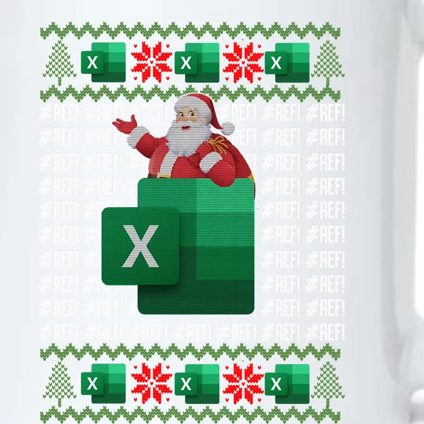 Excel REF Error Spreadsheet,CPA Accountant Christmas Sweater Black Color Changing Mug