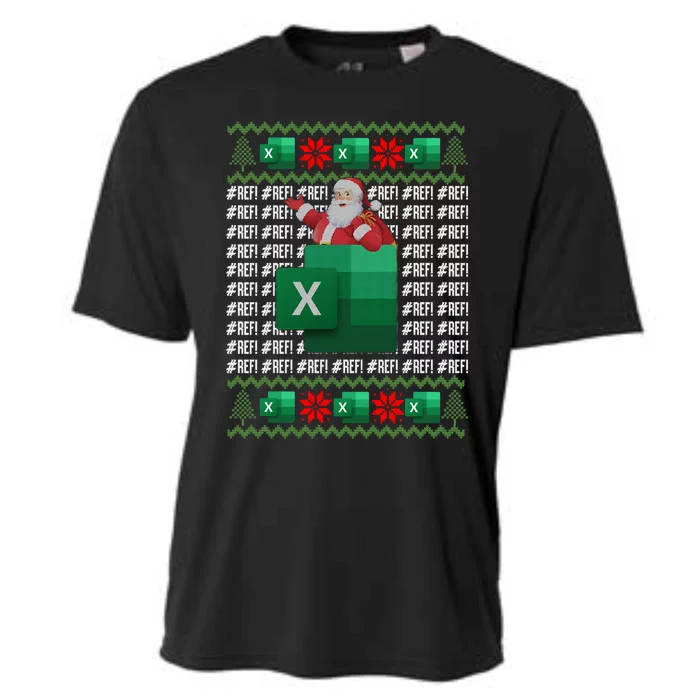 Excel REF Error Spreadsheet,CPA Accountant Christmas Sweater Cooling Performance Crew T-Shirt