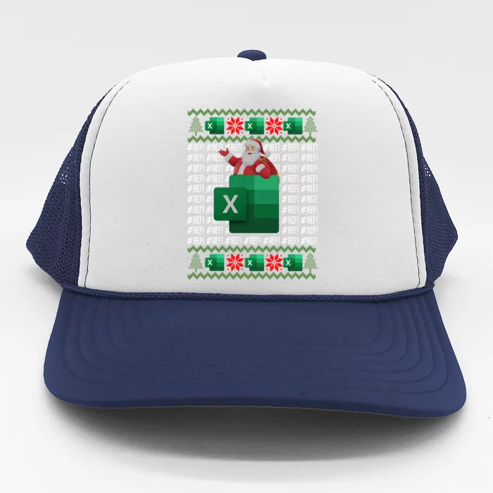 Excel REF Error Spreadsheet,CPA Accountant Christmas Sweater Trucker Hat