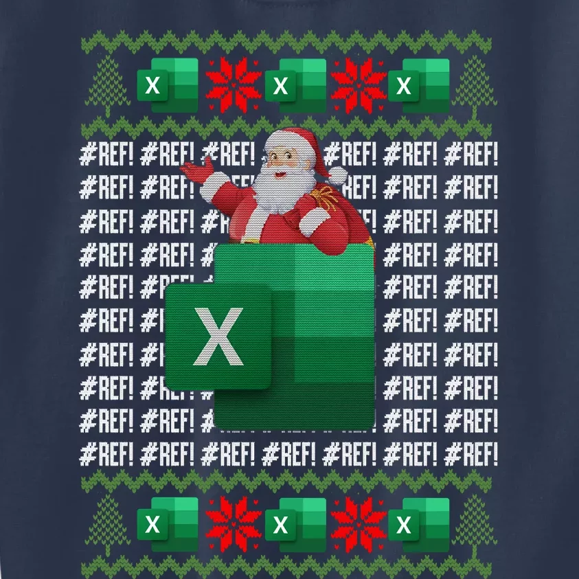 Excel REF Error Spreadsheet,CPA Accountant Christmas Sweater Kids Sweatshirt