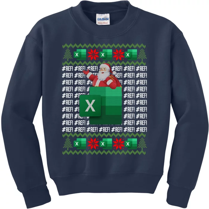 Excel REF Error Spreadsheet,CPA Accountant Christmas Sweater Kids Sweatshirt