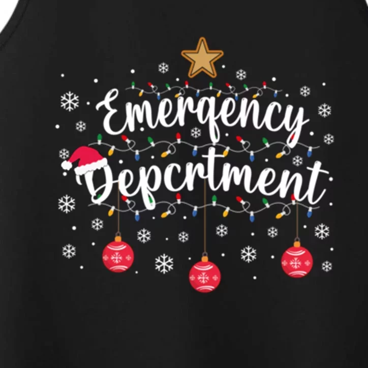 Emergency Room Emergency Departt Squad Er Nurse Christmas Gift Performance Tank