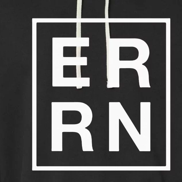 ER RN Emergency Room Registered Nurse Garment-Dyed Fleece Hoodie