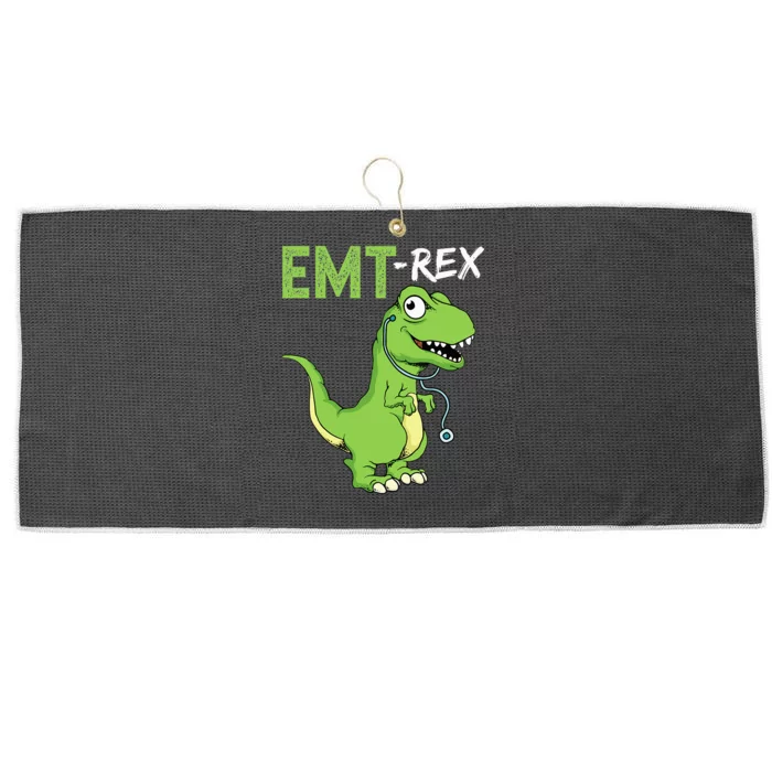 EMT Rex EMS Funny Paramedic Graduation Firefighter Fire Dept Large Microfiber Waffle Golf Towel