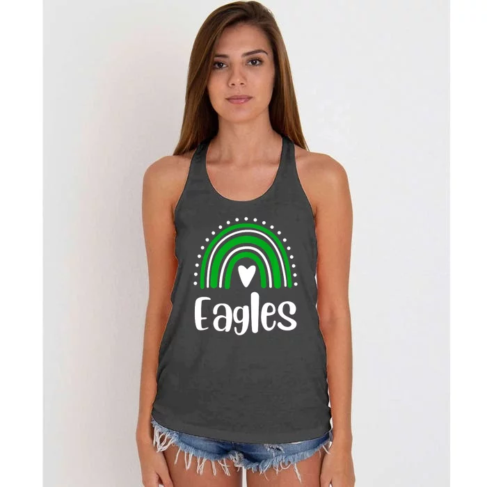 Eagles Rainbow Women's Knotted Racerback Tank