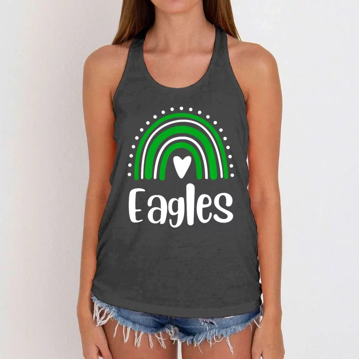 Eagles Rainbow Women's Knotted Racerback Tank