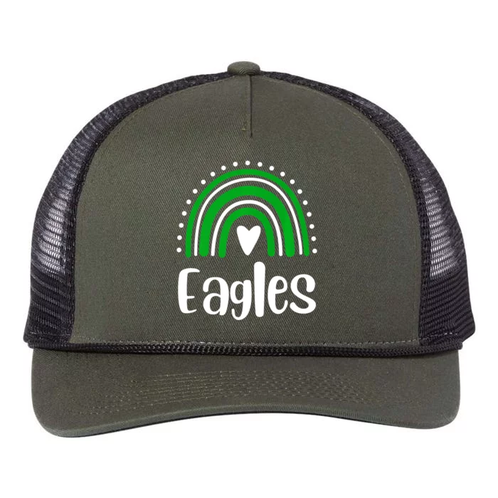 Eagles Rainbow Retro Rope Trucker Hat Cap