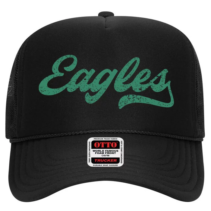 Eagles Retro High Crown Mesh Trucker Hat