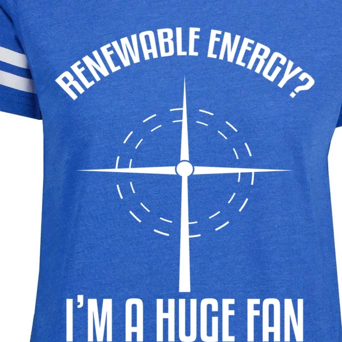 Environtal Renewable Energy Im A Huge Fan Earth Day Funny Gift Enza Ladies Jersey Football T-Shirt