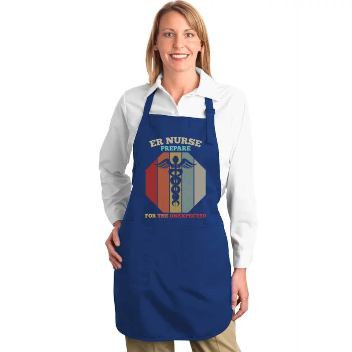 Emergency Room Er Nurse Gift Full-Length Apron With Pocket