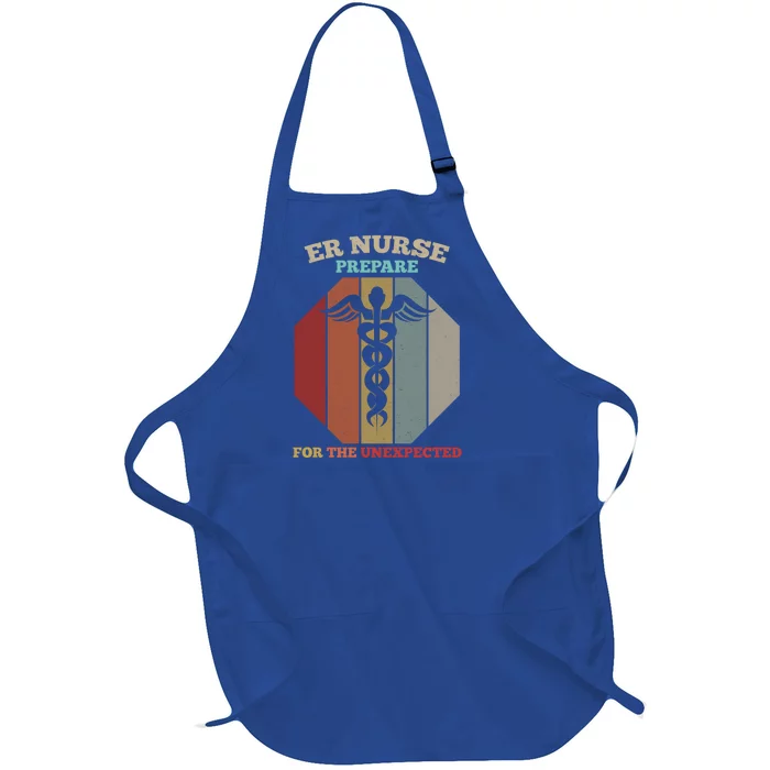 Emergency Room Er Nurse Gift Full-Length Apron With Pocket