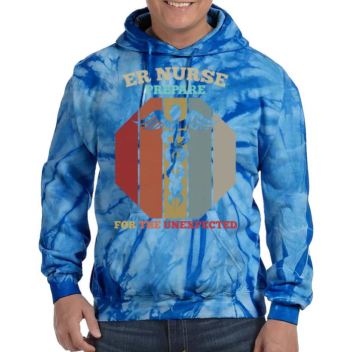 Emergency Room Er Nurse Gift Tie Dye Hoodie