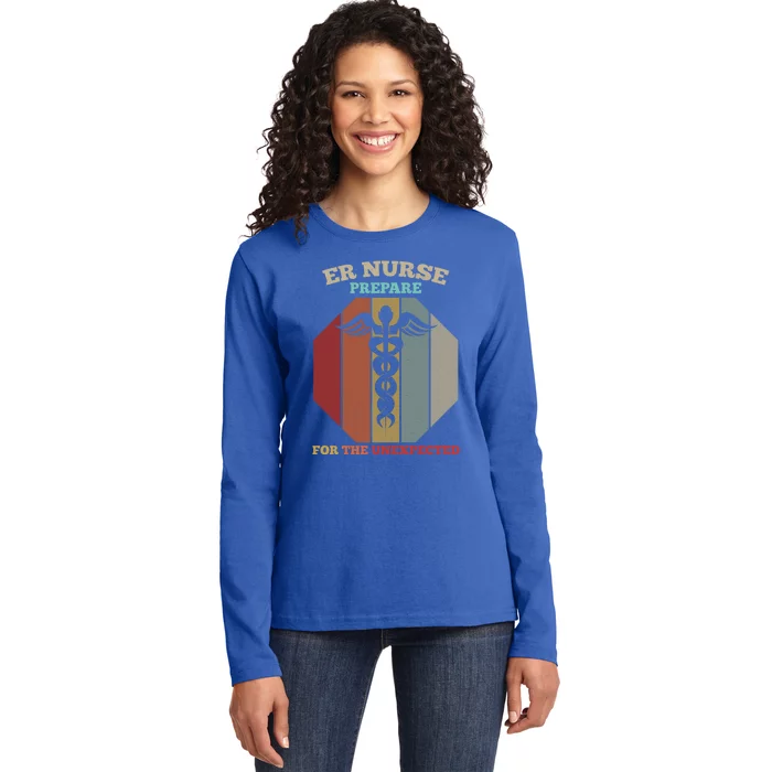 Emergency Room Er Nurse Gift Ladies Long Sleeve Shirt