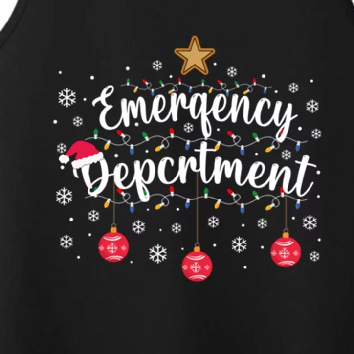 Emergency Room Emergency Departt Squad Er Nurse Christmas Great Gift Performance Tank