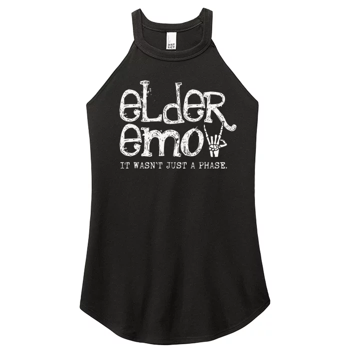 Emo Rock Elder Emo y2k 2000s Emo Ska Pop Punk Band Music Women’s Perfect Tri Rocker Tank