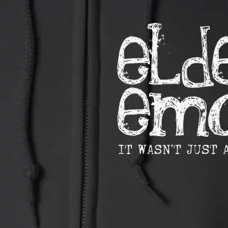 Emo Rock Elder Emo y2k 2000s Emo Ska Pop Punk Band Music Full Zip Hoodie