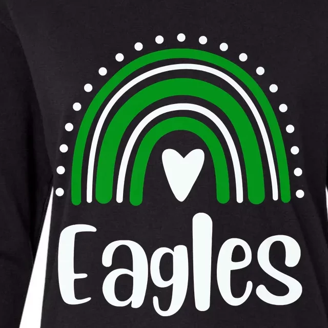 Eagles Rainbow Womens Cotton Relaxed Long Sleeve T-Shirt