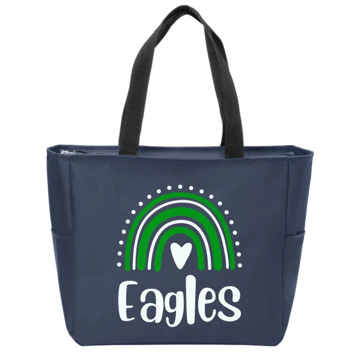 Eagles Rainbow Zip Tote Bag