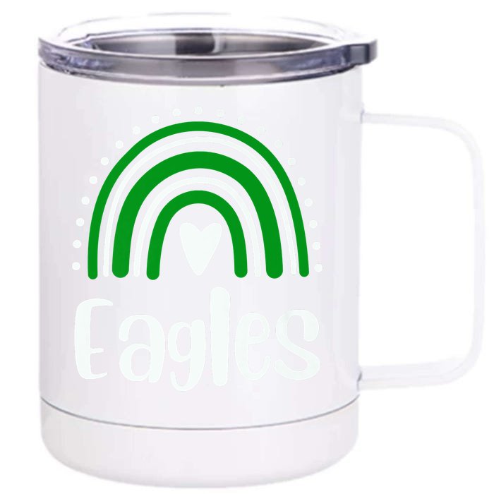 Eagles Rainbow Front & Back 12oz Stainless Steel Tumbler Cup