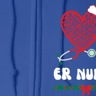 Emergency Room Er Nurse Christmas Holidays Xmas Nursing Funny Gift Full Zip Hoodie