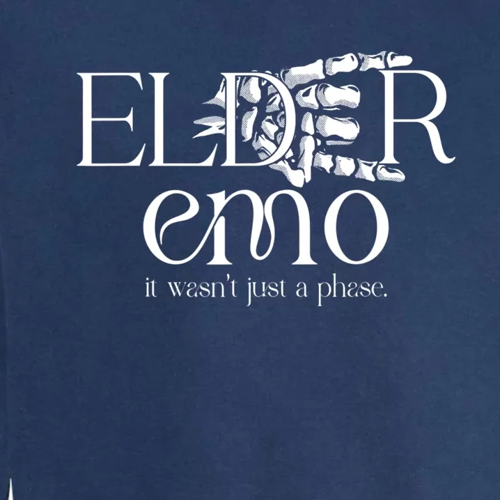 Emo Rock Elder Emo Ska Pop Punk 2000s Music Garment-Dyed Sweatshirt